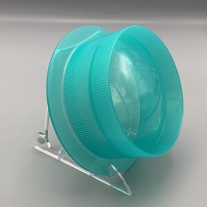 Vtg 6.5" Tupperware Microwavable Acrylic Hard Plastic Dip Soup Bowl Aqua 2875A-2